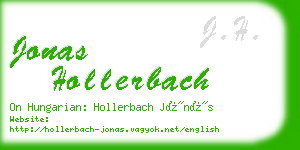 jonas hollerbach business card